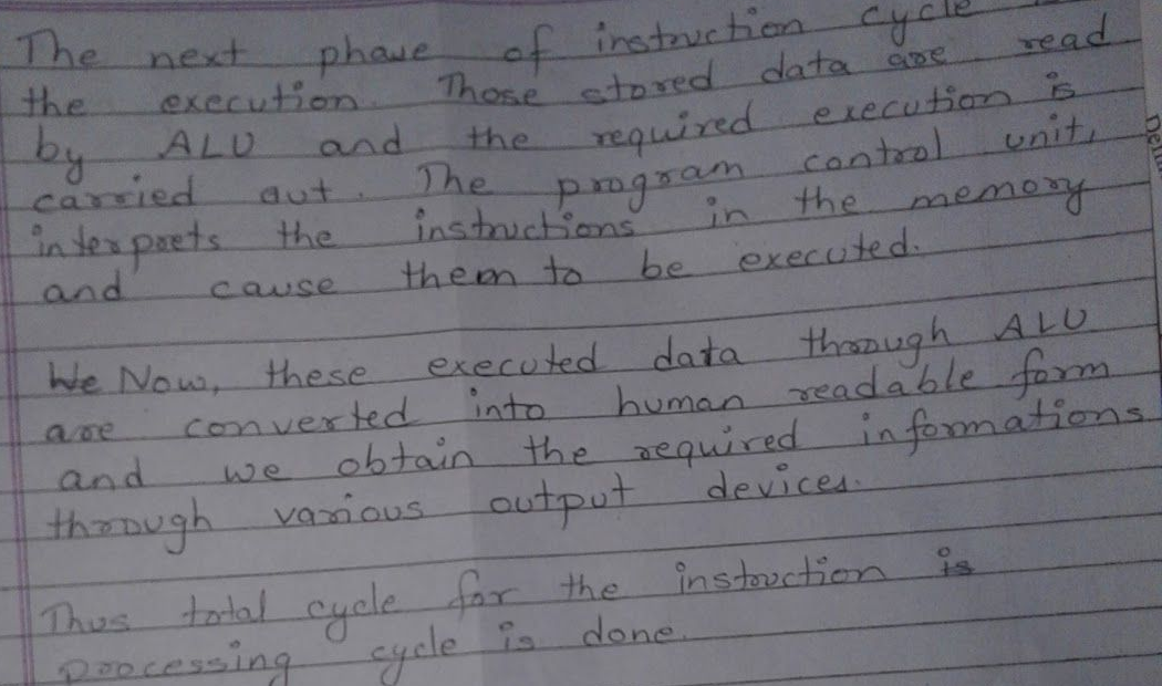 Original execution cycle explanation with corrections