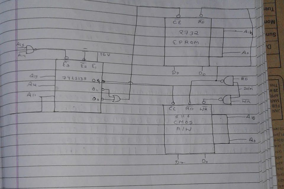 Original 2732 EPROM and 6116 CMOS circuit