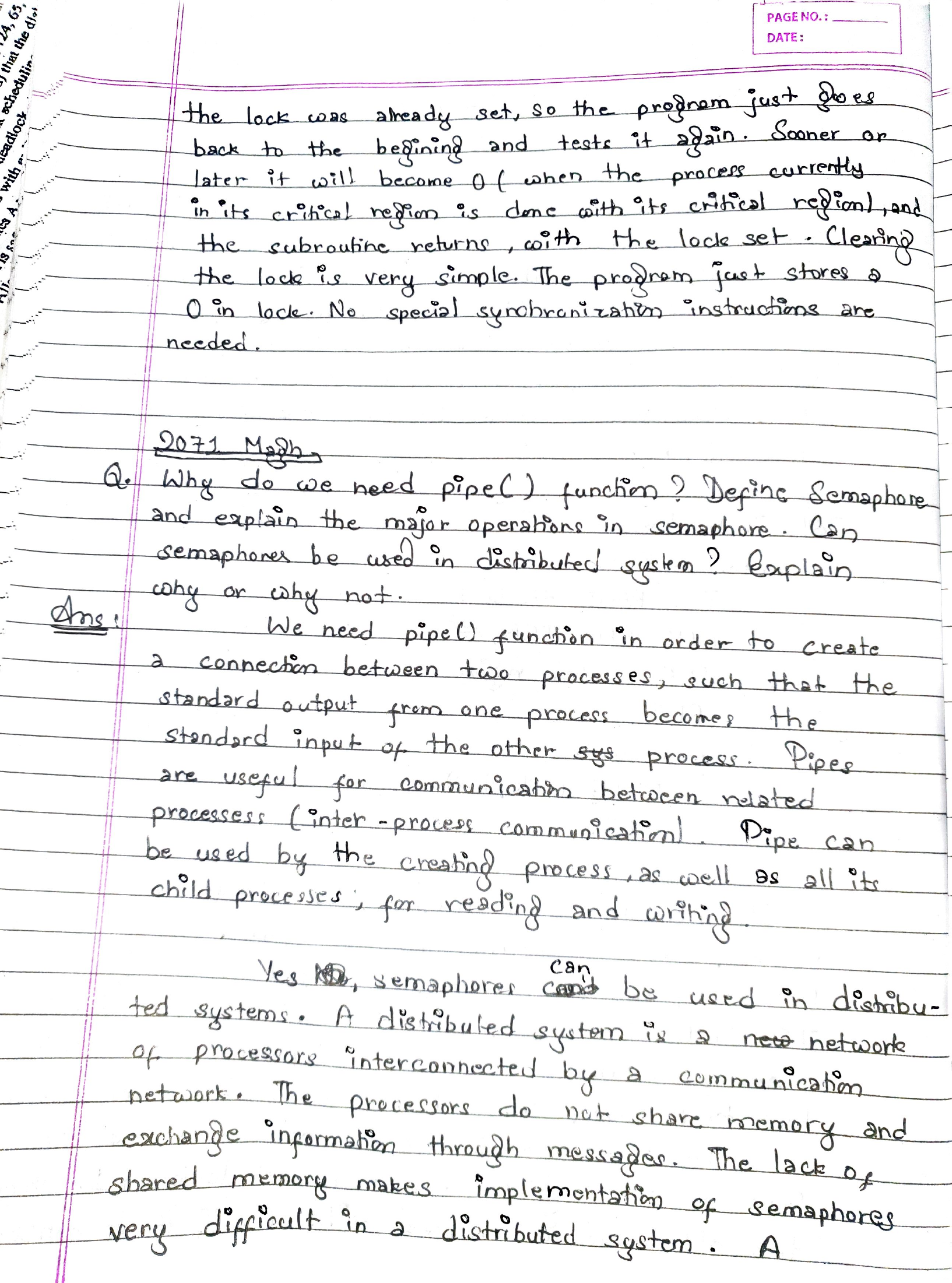 TSL explanation and pipe question