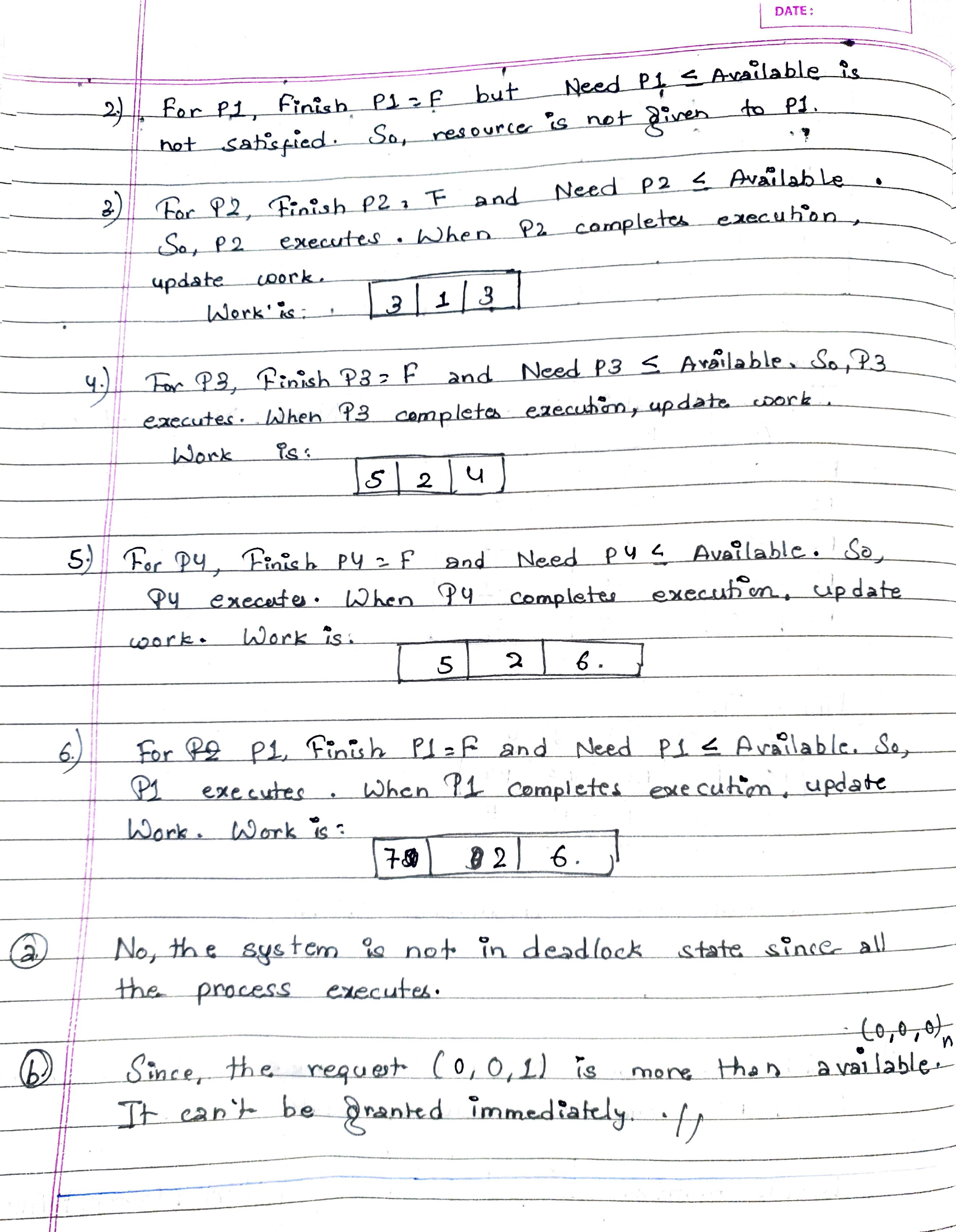 Sequence and additional-request calculation