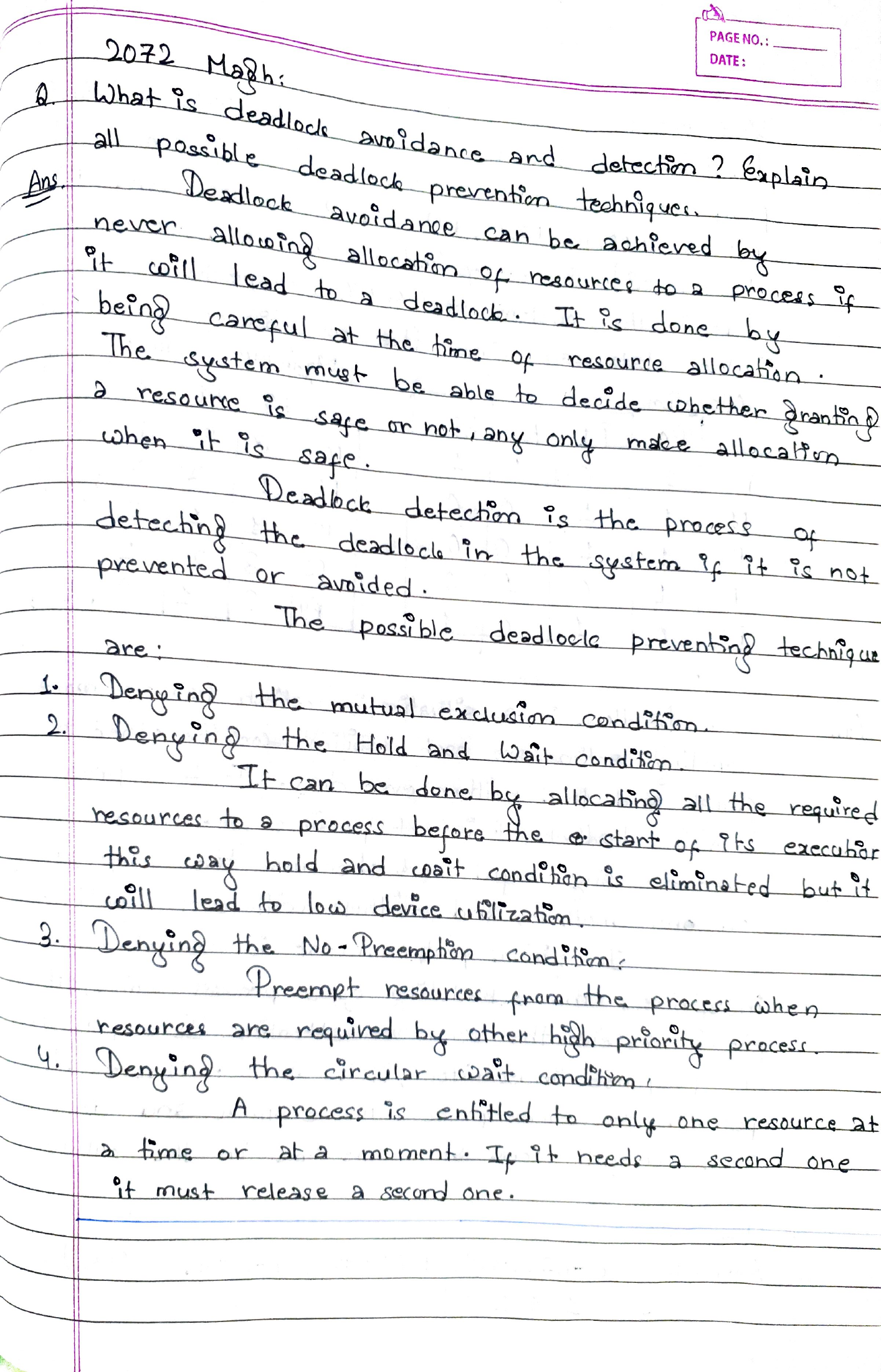Original avoidance, detection, and prevention answer